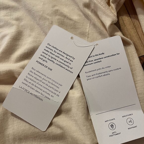 Elegant long-sleeved Athleta jersey cream/ivory size medium athleisure office - Picture 7 of 8